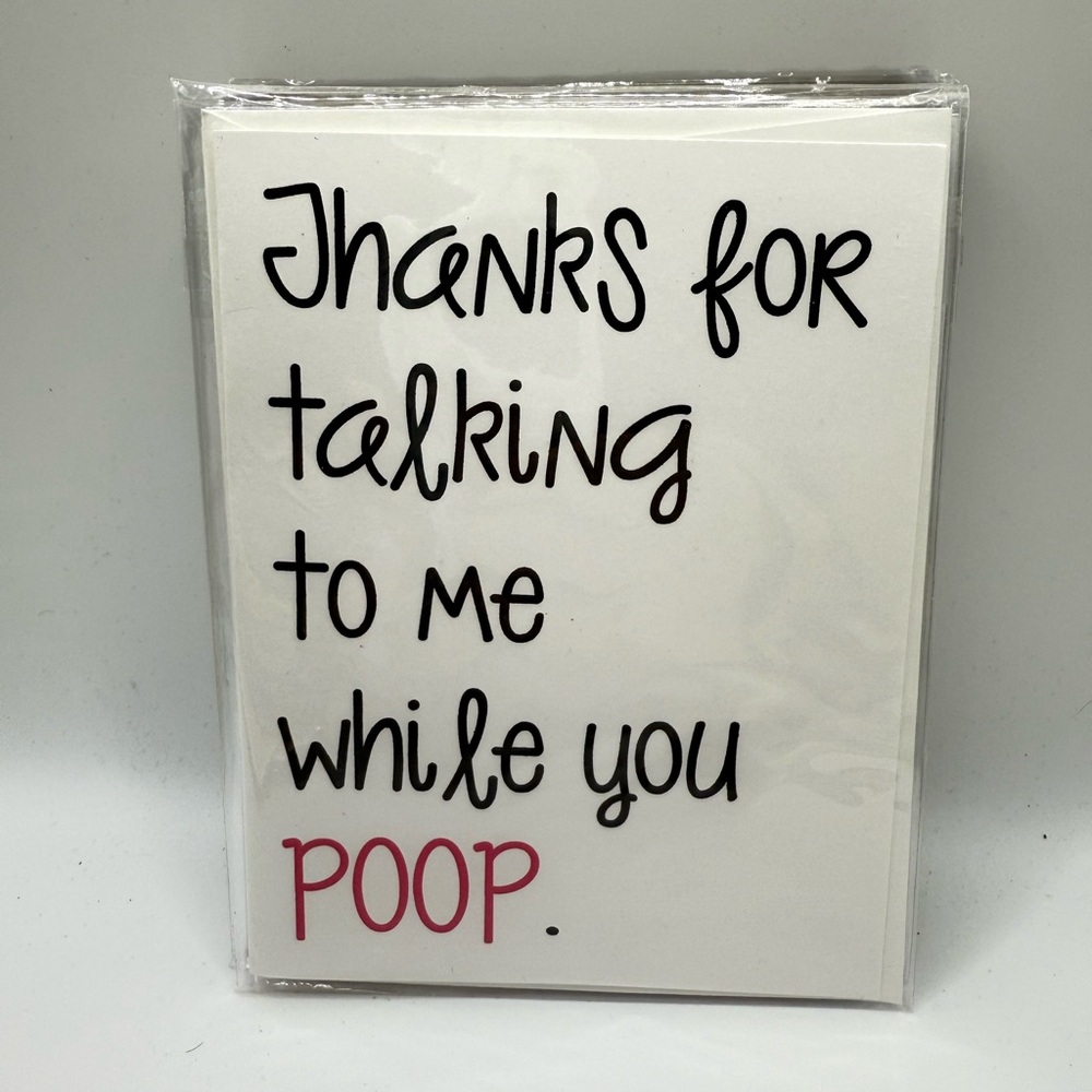 Greeting Card: Thanks for Talking to me